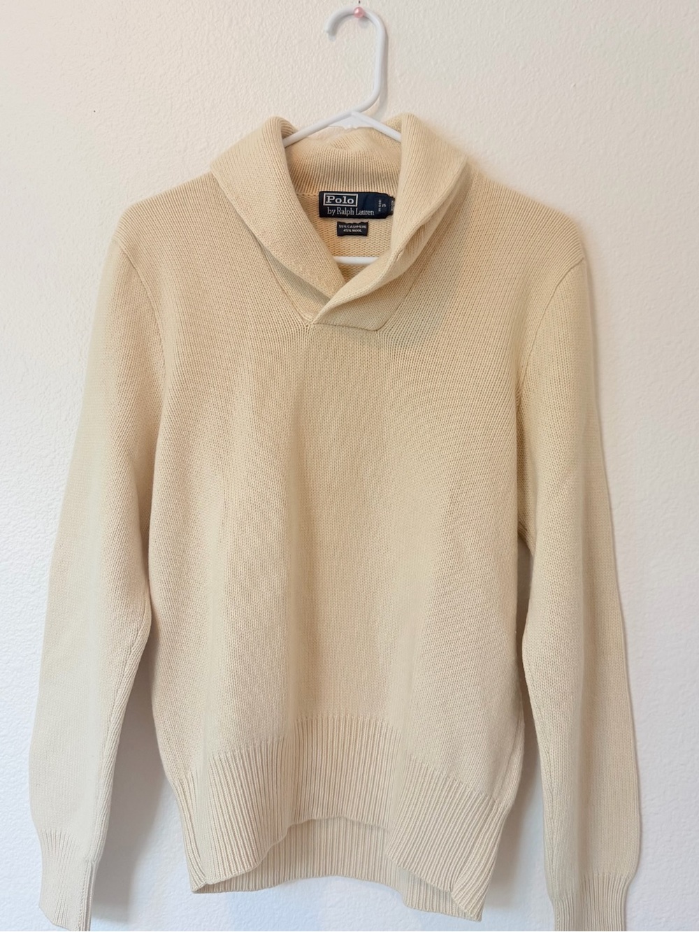 Polo by Ralph Lauren Wool  Collar Sweater - Cream